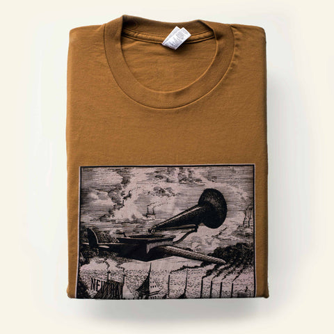 Gramophone t-shirt (camel)